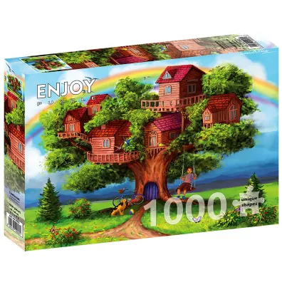 Puzzle 1000 el. Domki na drzewie Enjoy