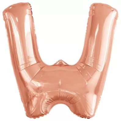 Amscan Balon foliowy litera W r�owe z�oto 79x86cm