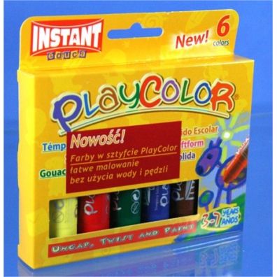 PlayColor Farby w sztyfcie 6 kolorw