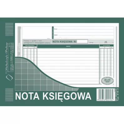 Michalczyk i Prokop Nota Ksi�gowa A5
