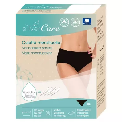 Silver Care Majtki menstruacyjne bawe�niane hipoalergiczne rozmiar xl (110 - 118 cm)