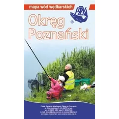 Mapa w�d w�dkarskich PZW Okr�g w Poznaniu 1:7 000