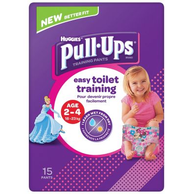 Huggies Pieluchomajtki Pull-Ups Girl 2-4 lata (15-23 kg) 15 szt.