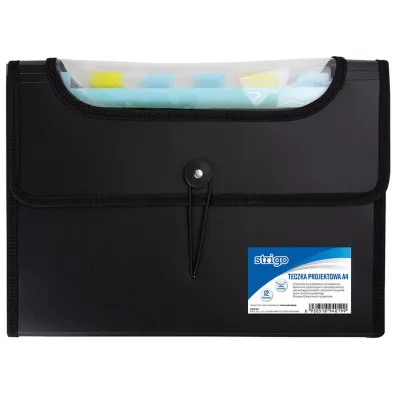 Strigo Teczka projektowa A4 12 przek�adek czarna