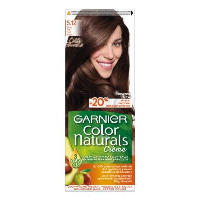 Garnier Color Naturals Creme krem koloryzujący do włosów 5.12 Zimny Brąz