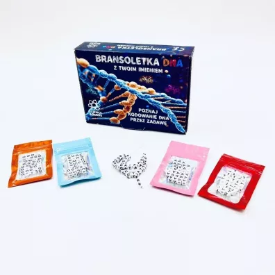 Bransoletka DNA z twoim imieniem Science Boards