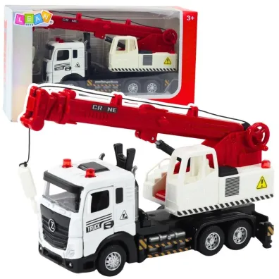 Ci�ar�wka z d�wigiem metalowa kabina regulowana LeanToys