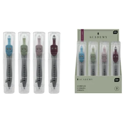Interdruk Cyrkiel w etui Basic Academy mix