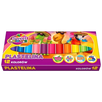 Koma-Plast Plastelina zmywalna 12 szt.