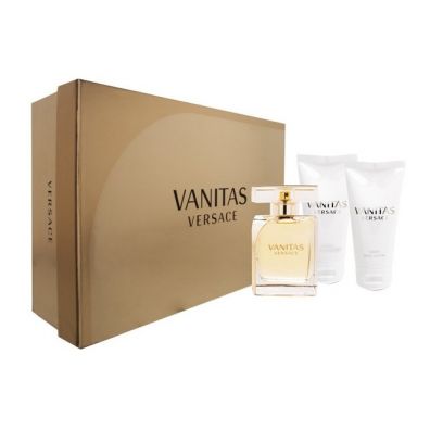 Versace Vanitas zestaw dla kobiet woda perfumowana spray + balsam do ciaa + el pod prysznic 3 x 50 ml