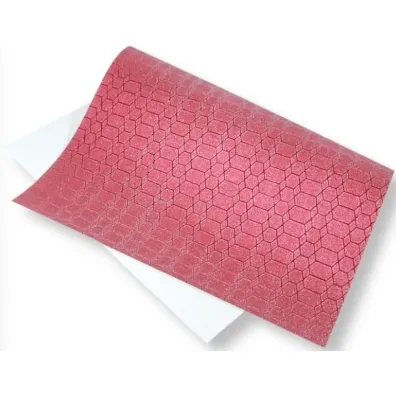 Polsirhurt Papier ozdobny brokatowy czerwony 140g, 40x60cm 5 szt.