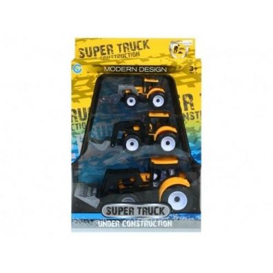 Traktor plastikowy. Super Truck Under Construction 3 szt. Mega Creative