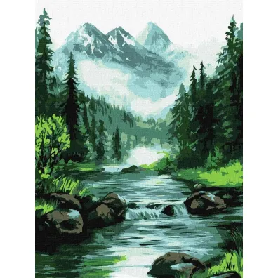 Ideyka Malowanie po numerach - Tajemnicze �r�d�o 30x40cm