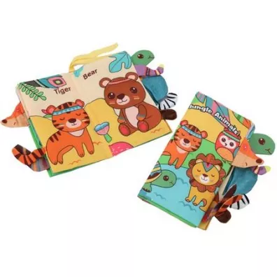 Ksi��eczka edukacyjna szeleszcz�ca d�ungla LeanToys