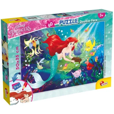 Puzzle dwustronne 60 el. Ma�a Syrenka Lisciani