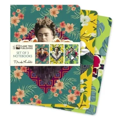Flame Tree Zestaw 3 notatnik�w A5 Frida Kahlo