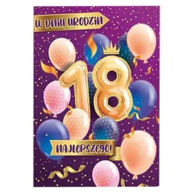 Kukartka Karnet Urodziny 18