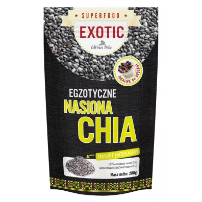 Zdrowe Pola Nasiona chia naturalne 100% 200 g