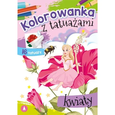 Malowanka A5 Kolorowanka z tatua�ami. Kwiaty SKRZAT 075120