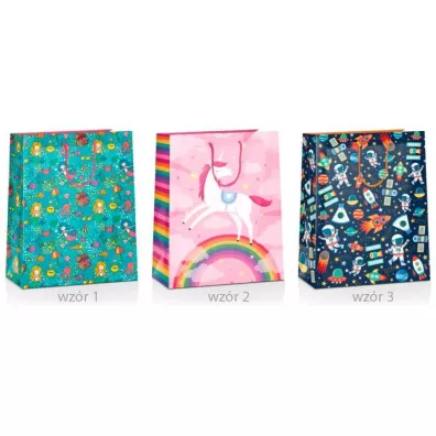 Pan Dragon Torba prezentowa Grand Kids MIX 32x26x10cm