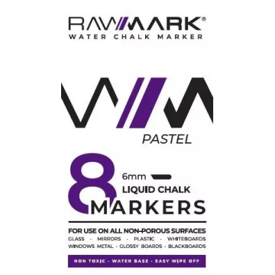 Rawmark Markery kredowe pastelowe 8 szt.