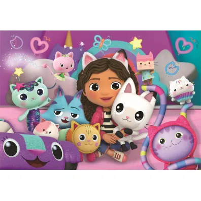 Puzzle 60 el. SuperColor. Koci Domek Gabi Clementoni