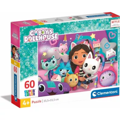 Puzzle 60 el. Super Kolor Koci Domek Gabi Clementoni