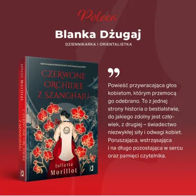 Czerwone orchidee z Szanghaju