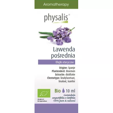 Physalis Olejek eteryczny lawenda porednia (lavandin super) 10 ml