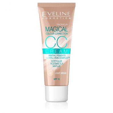 Eveline Cosmetics Magical Colour Correction CC Cream multifunkcyjny podkład 50 Light Beige SPF15 30 ml