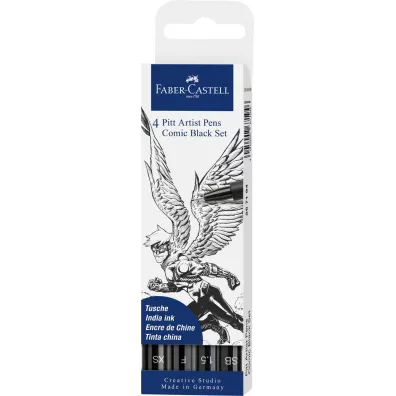 Faber-Castell Zestaw pit artist pen do rysowania komiks�w The famazings- father 4 szt.
