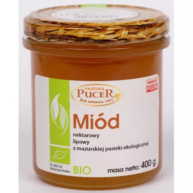 Pasieka Pucer Mi�d nektarowy lipowy 400 g Bio