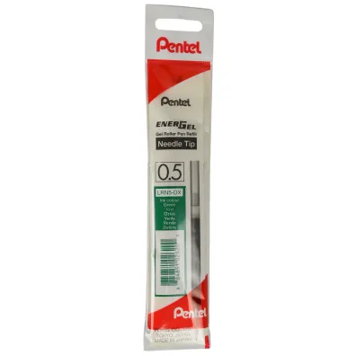 Pentel Wk�ad do cienkopisu kulkowego EnerGel zielony LRN5-BP3DPL 3 sztuki folia