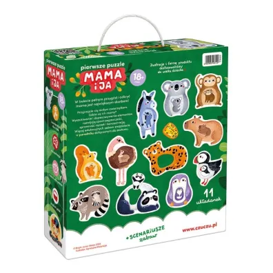 CzuCzu Pierwsze puzzle Mama i ja 18 m.  dwuelementowe uk�adanki Bright Junior Media
