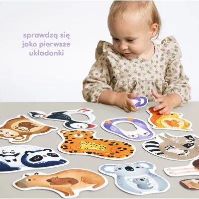 CzuCzu Pierwsze puzzle Mama i ja 18 m.  dwuelementowe uk�adanki Bright Junior Media