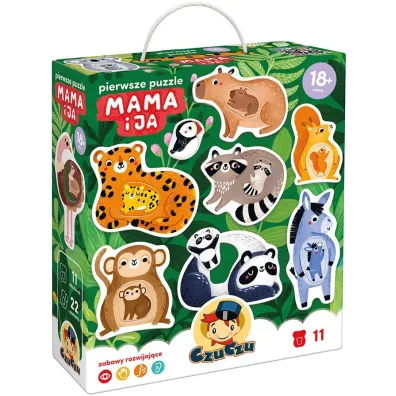 CzuCzu Pierwsze puzzle Mama i ja 18 m.  dwuelementowe uk�adanki Bright Junior Media