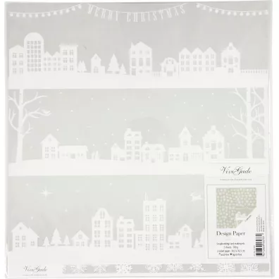 Happy Color Papier ozdobny Christmas 30,5x30,5cm, 180g, 3 arkusze