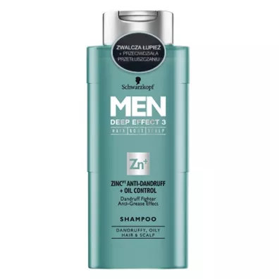 Schwarzkopf Men Shampoo Zinc Anti-Dandruff & Oil Control przeciw�upie�owy szampon do w�os�w przet�uszczaj�cych si� 250 ml