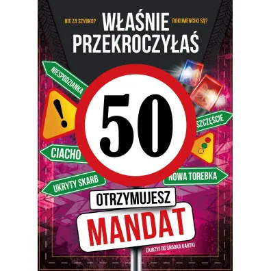 Armin Style KARNET URODZINY 50 B6 Z KOP AS GM-1270 FOL