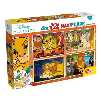 Puzzle 4x48 el. MaxiFloor Disney Kr�l Lew Lisciani