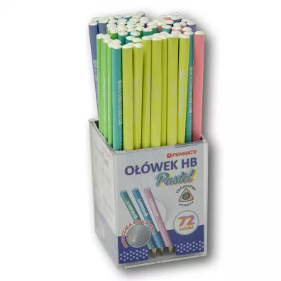 Owek trjktny pastelowy Gwiazdki PENMATE 72 szt.