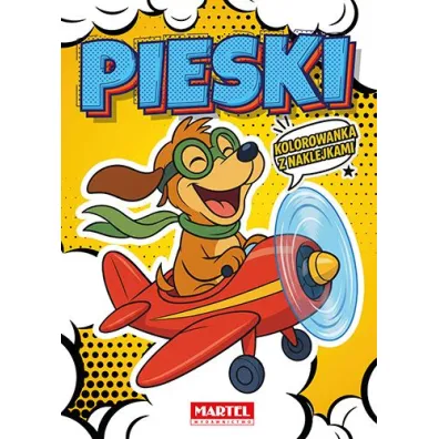 Kolorowanka komiksowa. Pieski z naklejkami - Maciej  Ratajczyk