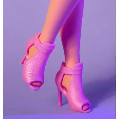 Barbie. Looks 24 Lalka kr�g�a r�owa mini Mattel