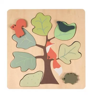 Drewniane puzzle Lisek Egmont Toys