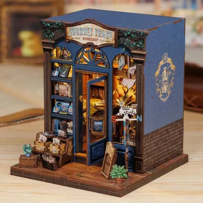 Puzzle Miniaturowy domek mini Book Nook Drzwi do �wiata podr�y Habarri