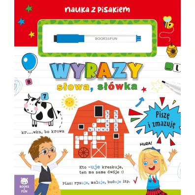 Wyrazy, sowa, swka. Pisz i zmazuj