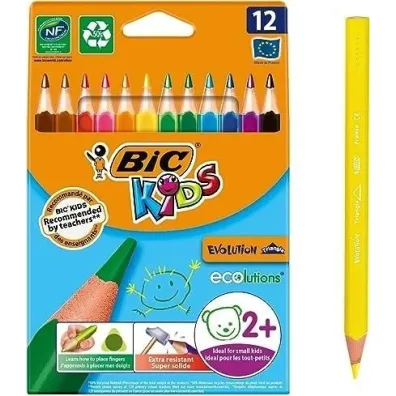 Bic Kredki Kids Evolution Triangle ECO 12 kolor�w