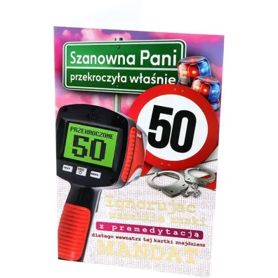 Yeku Karnet Urodziny 50