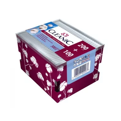 Cleanic Patyczki higieniczne do uszu 300 szt.