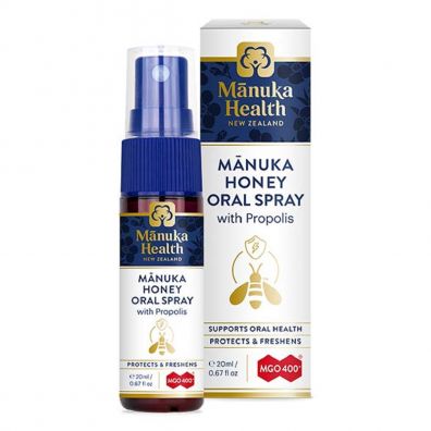 Spray doustny z Miodem Manuka MGO 400+ i Propolisem BIO30 Suplement diety 20 ml